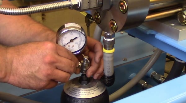 Water jet pump maintenance actuator placement, Jet Edge